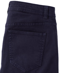 'Old Dyed Denim' Stretch 5-Pocket Jeans in Navy, Size 34x32 (Modern Straight Fit) by Ballin