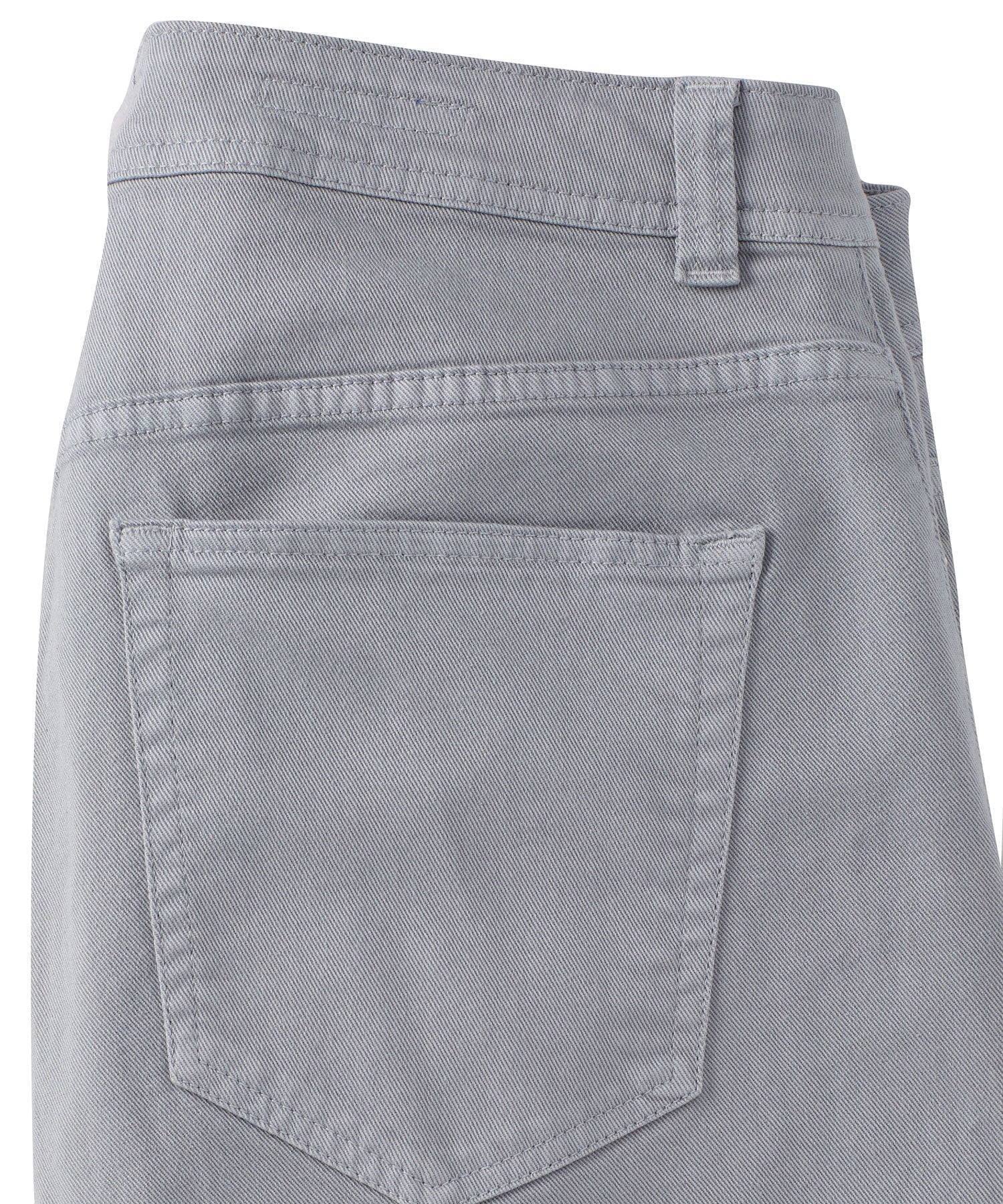 'Old Dyed Denim' Stretch 5-Pocket Jeans in Steel Grey (Modern Straight Fit) by Ballin