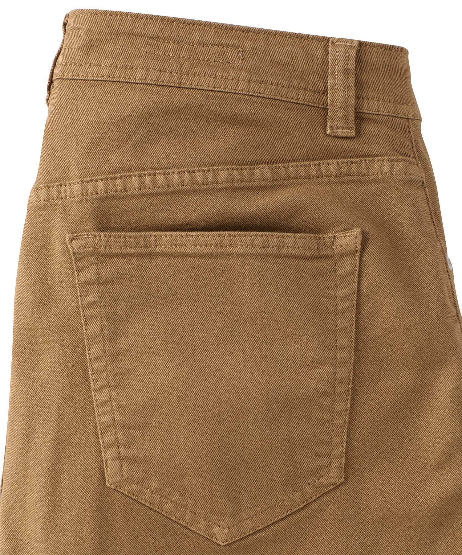 'Old Dyed Denim' Stretch 5-Pocket Jeans in Tan (Modern Straight Fit) by Ballin