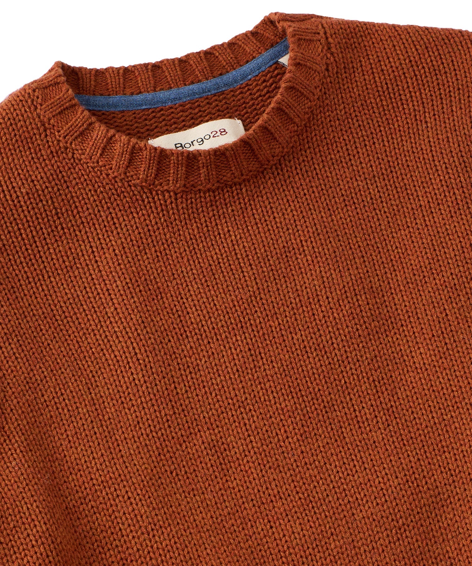 Merino Wool and Cotton Sweater in Auburn (Size Medium) by Borgo28