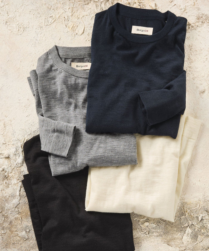 Pure Cashmere Raglan Sleeve Sweater in Choice of Colors by Borgo28