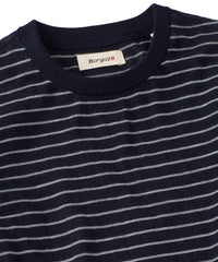 Pure Cashmere Fine Stripe Sweater in Navy by Borgo28