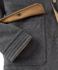 Wool-Blend Utility Jacket in Charcoal by Borgo28