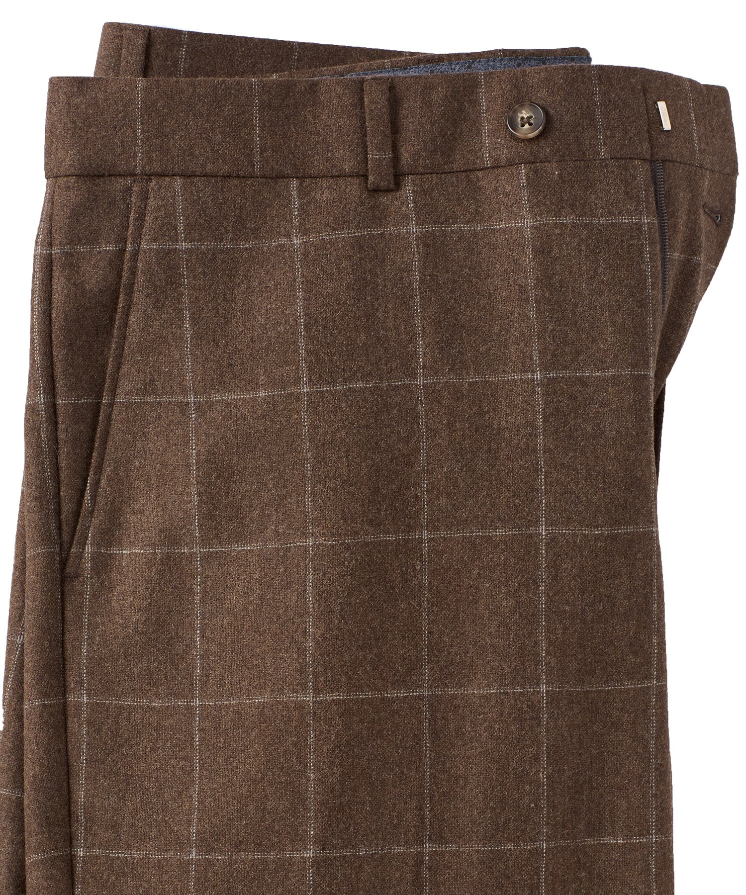 Cashmere and Wool Saxony Windowpane Comfort-EZE Trouser in Choice of Colors (Soho Modern Fit) by Ballin