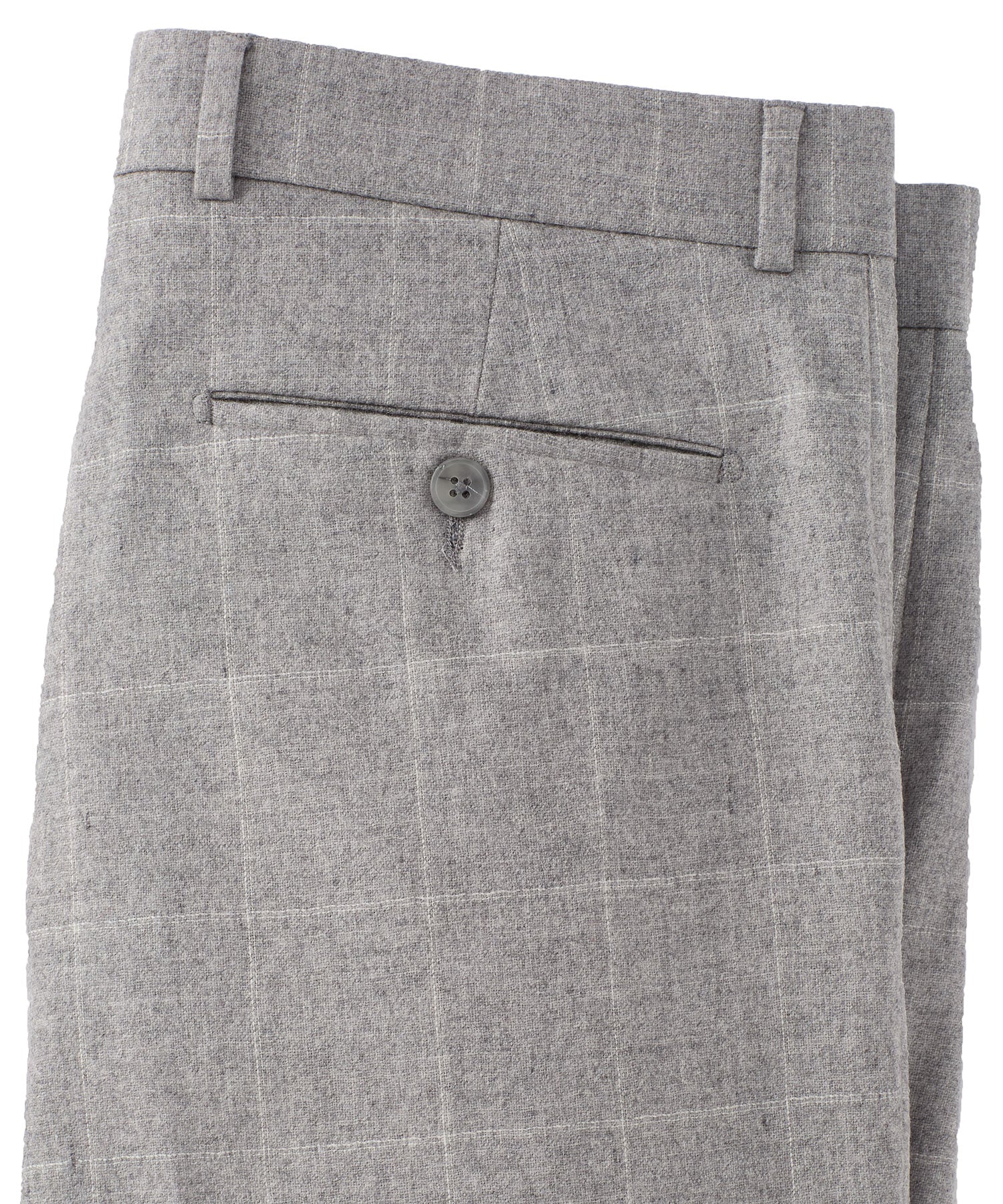 Cashmere and Wool Saxony Windowpane Comfort-EZE Trouser in Choice of Colors (Soho Modern Fit) by Ballin