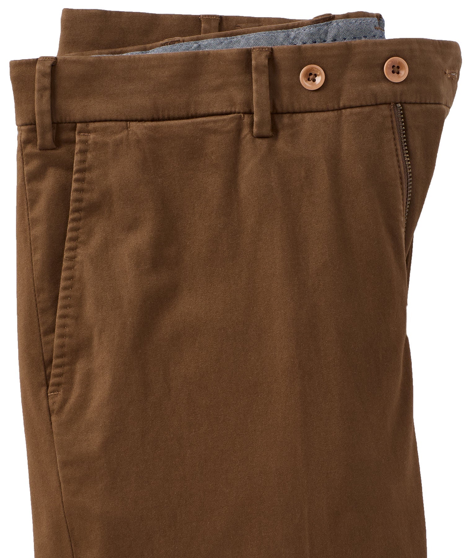 Xtreme Comfort Sateen Casual Pants in Chestnut (Flat Front Models) by Ballin