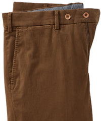 Xtreme Comfort Sateen Casual Pants in Chestnut (Flat Front Models) by Ballin