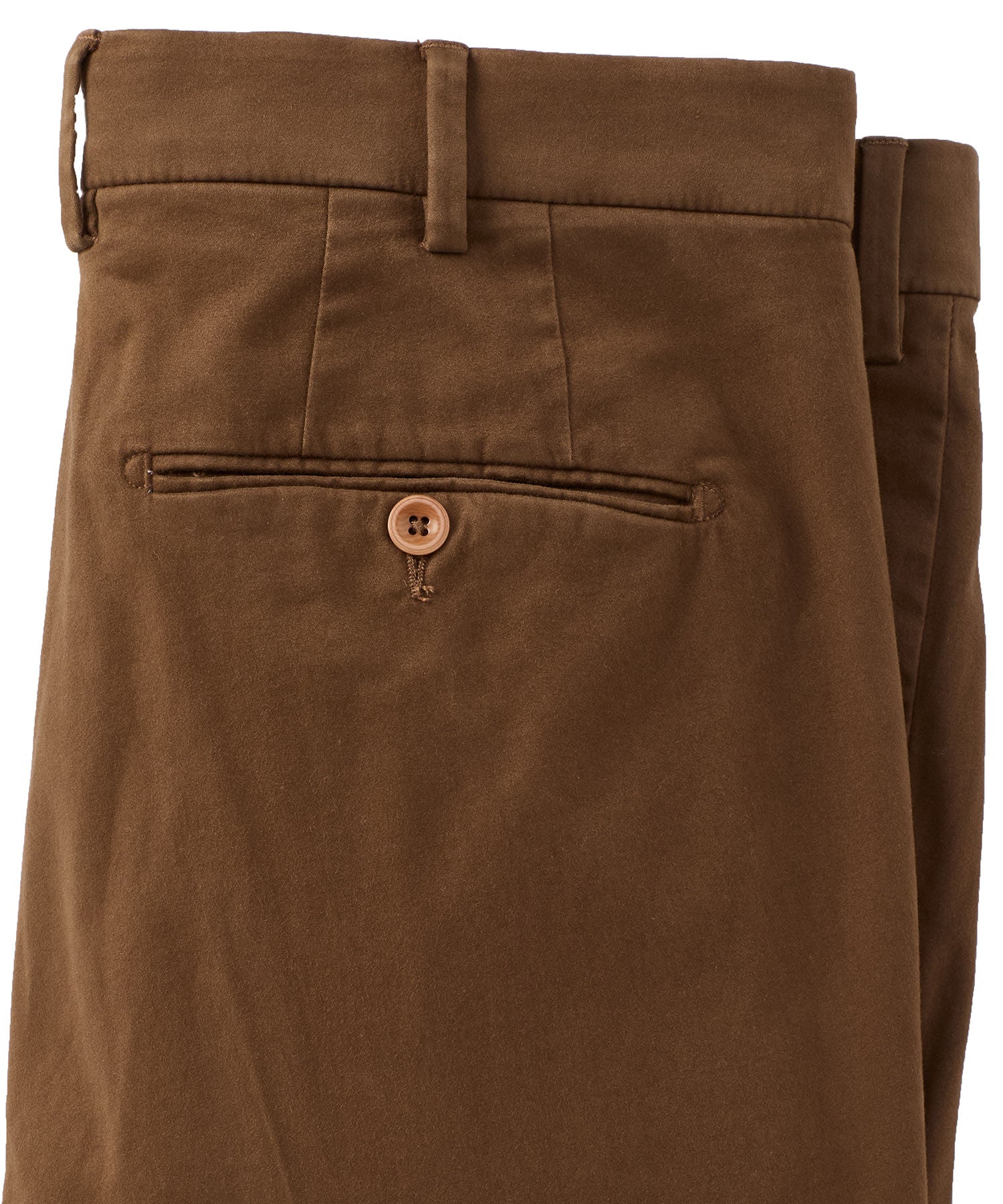 Xtreme Comfort Sateen Casual Pants in Chestnut (Flat Front Models) by Ballin