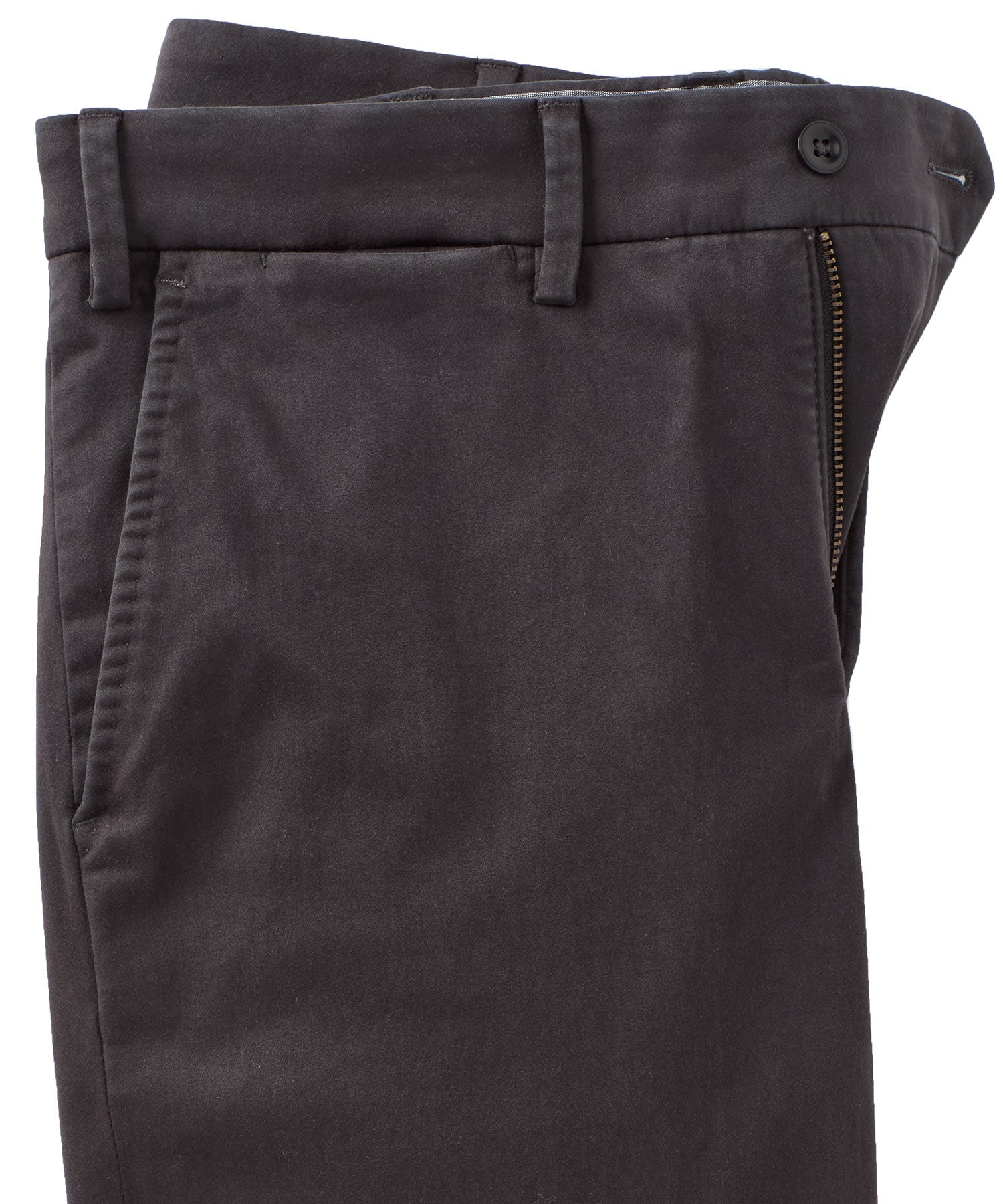 Xtreme Comfort Sateen Casual Pants in Coal (Flat Front Models) by Ballin