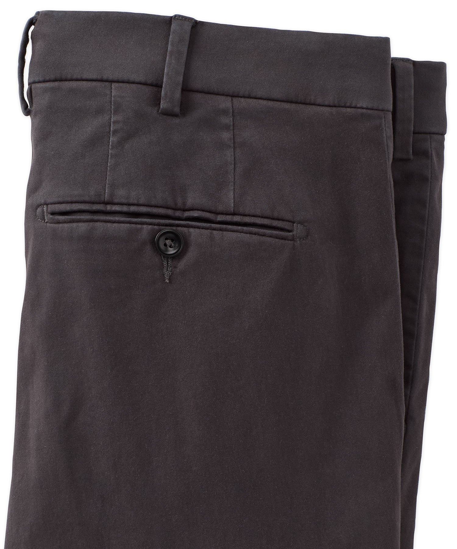 Xtreme Comfort Sateen Casual Pants in Coal (Flat Front Models) by Ballin