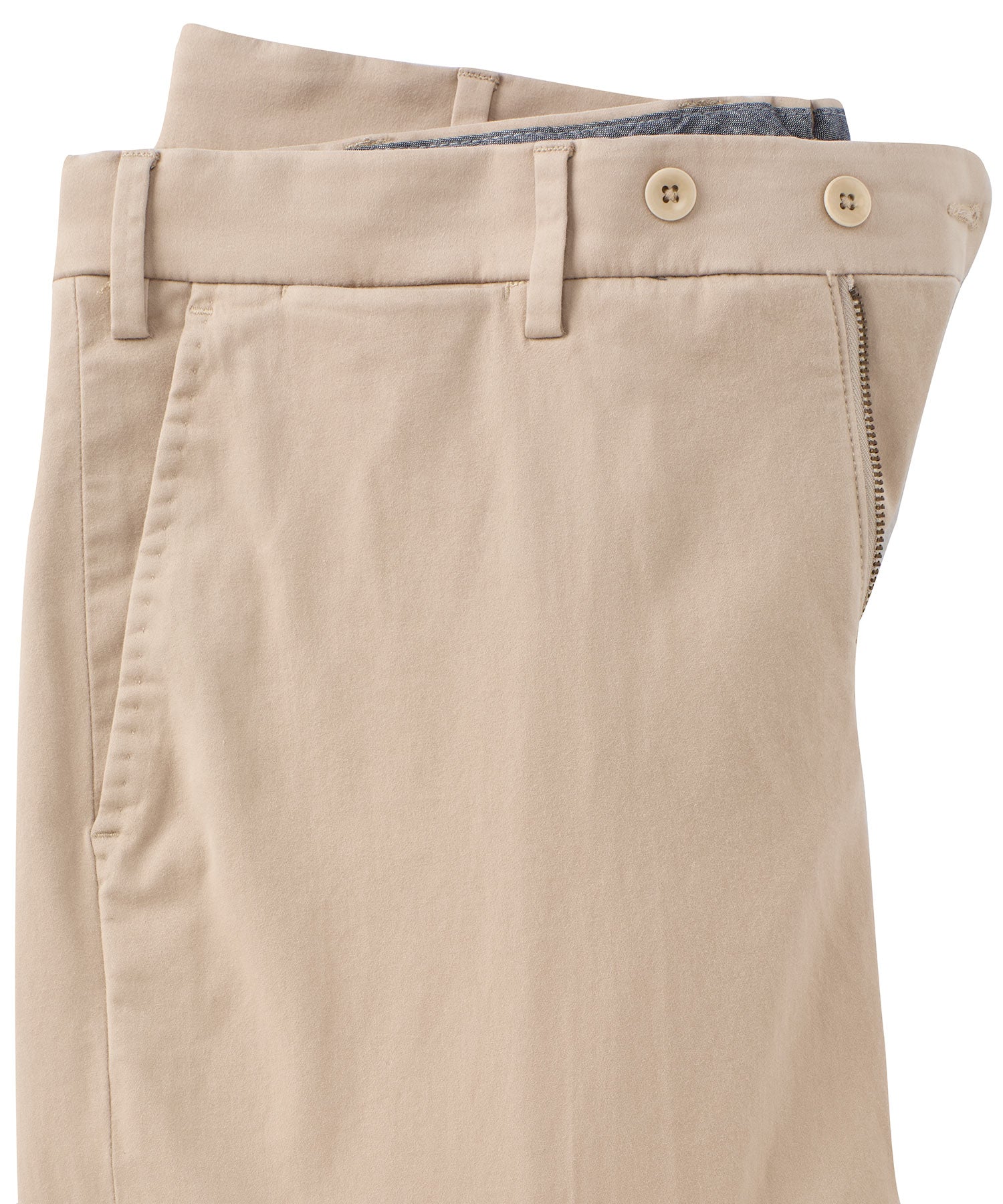 Xtreme Comfort Sateen Casual Pants in Khaki, Size 34 (Mansfield Relaxed Fit) by Ballin