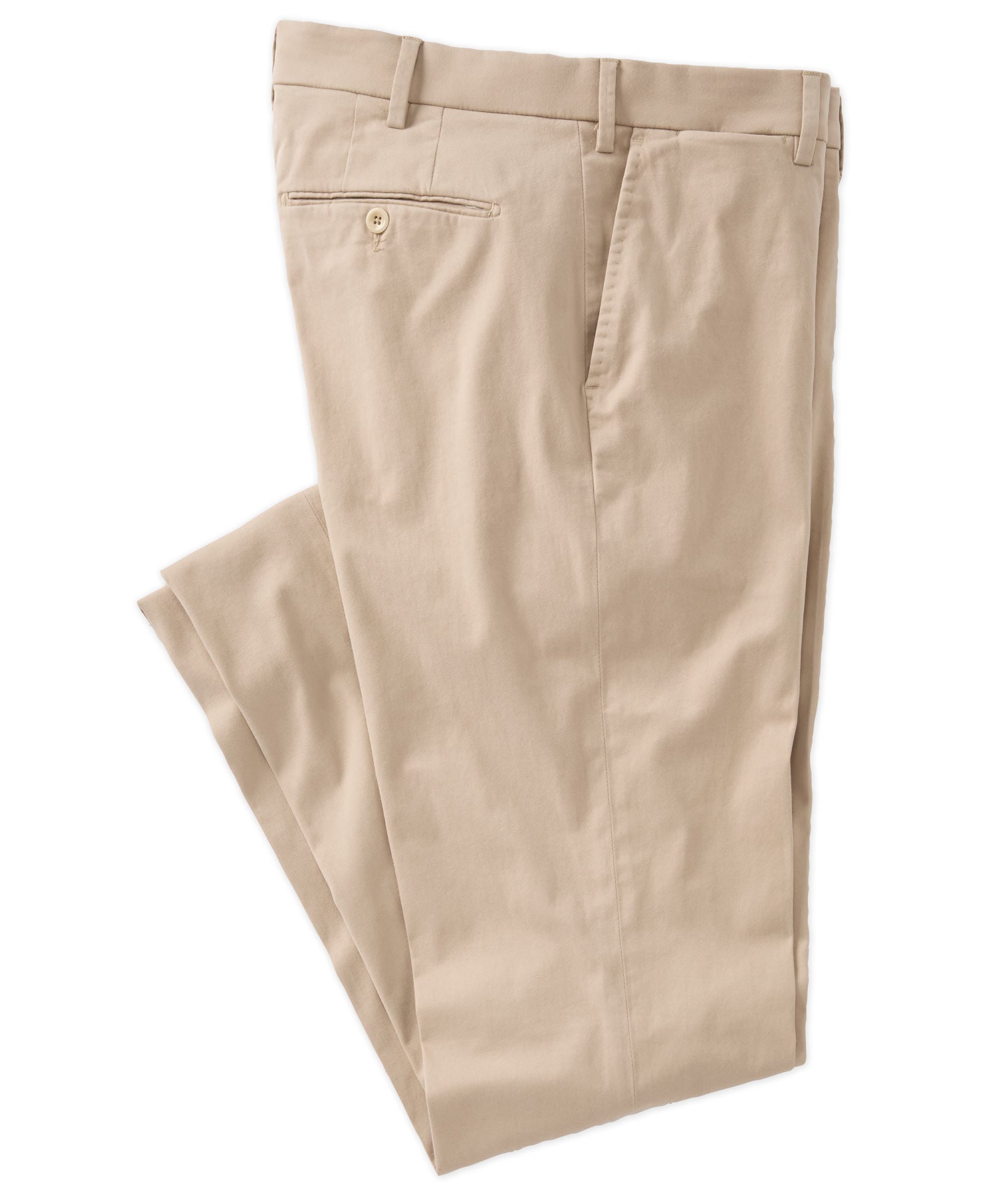 Xtreme Comfort Sateen Casual Pants in Khaki, Size 34 (Mansfield Relaxed Fit) by Ballin