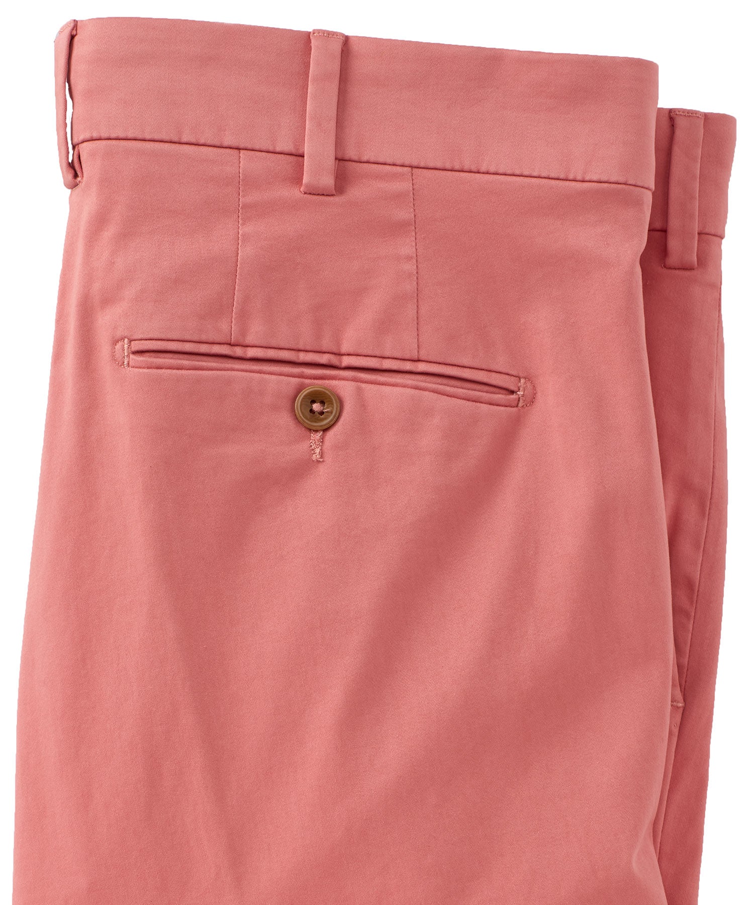 Supima Sateen Italian Luxury Flat Front Cotton Trouser in Nantucket Red (Choice of Fits) by 6 East by Ballin