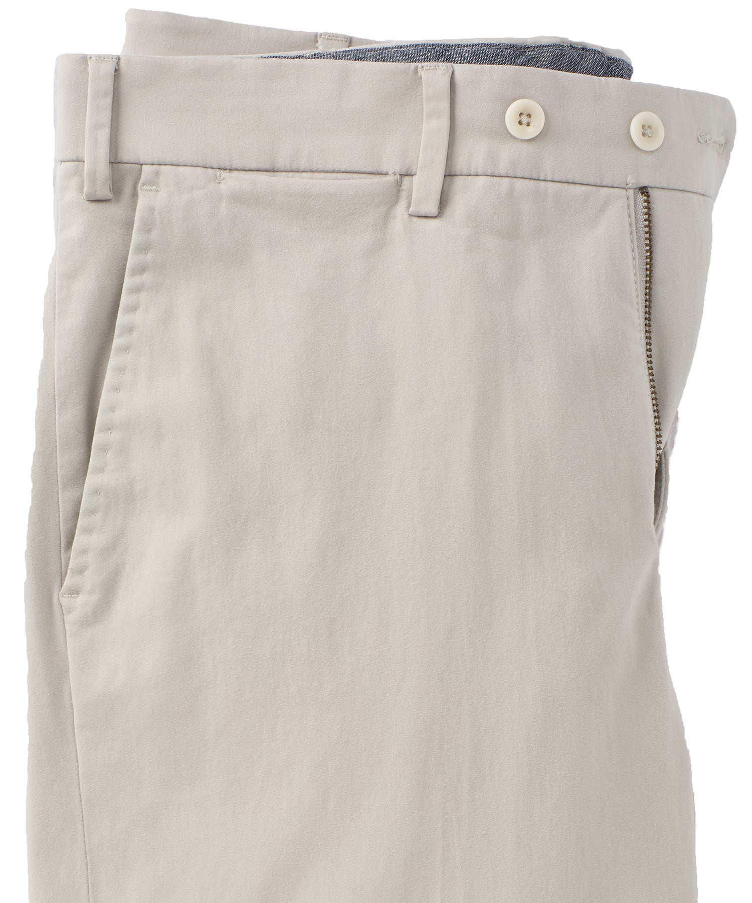 Xtreme Comfort Sateen Casual Pants in Stone Grey (Flat Front Models) by Ballin