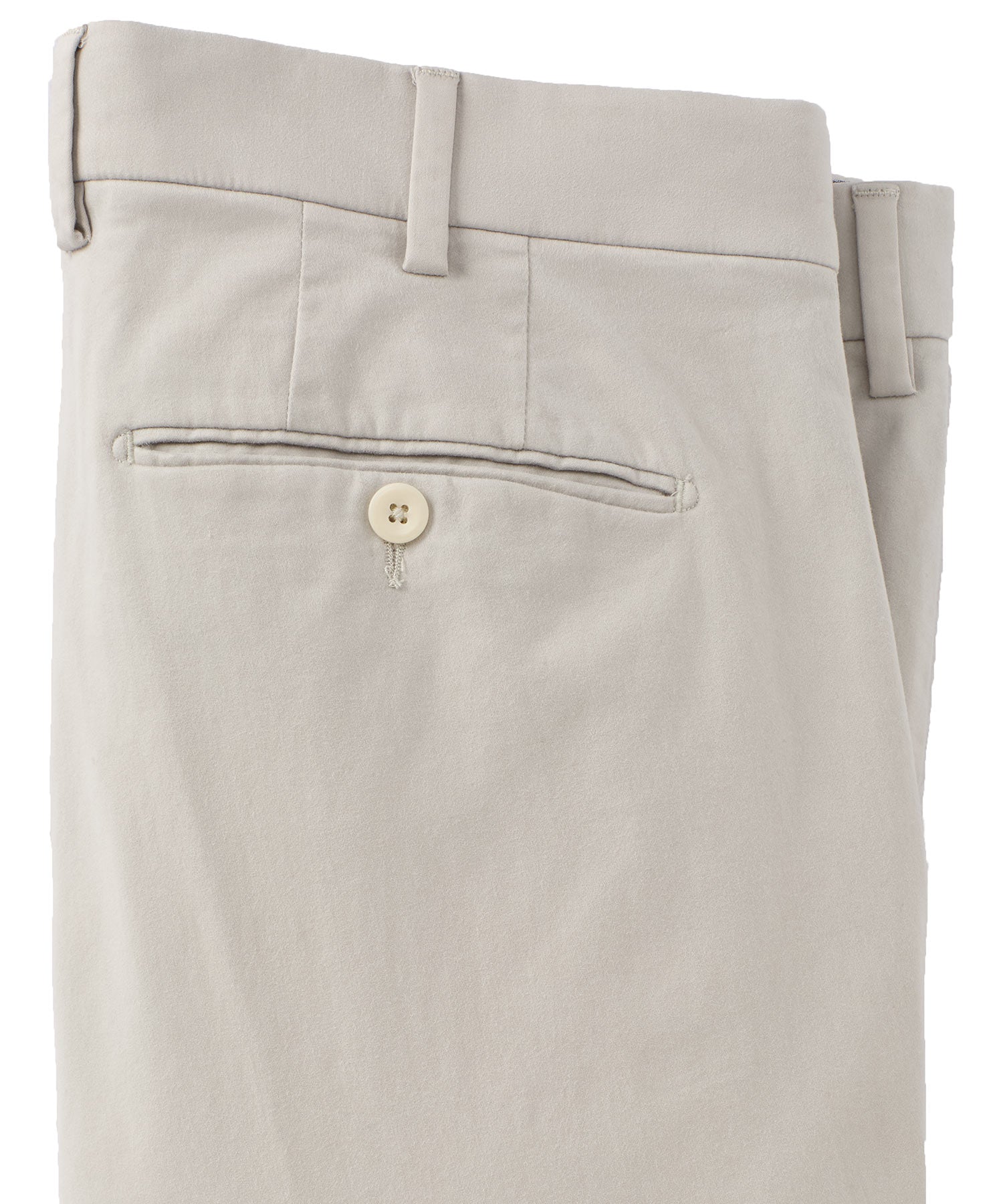 Xtreme Comfort Sateen Casual Pants in Stone Grey (Flat Front Models) by Ballin