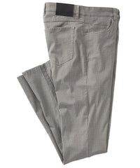 Houndstooth Check Twill 5-Pocket Pants in Grey (Crescent Modern Fit) by Ballin