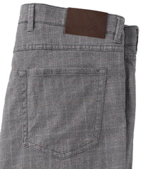 Plaid Twill 5-Pocket Pants in Navy (Crescent Modern Fit) by Ballin