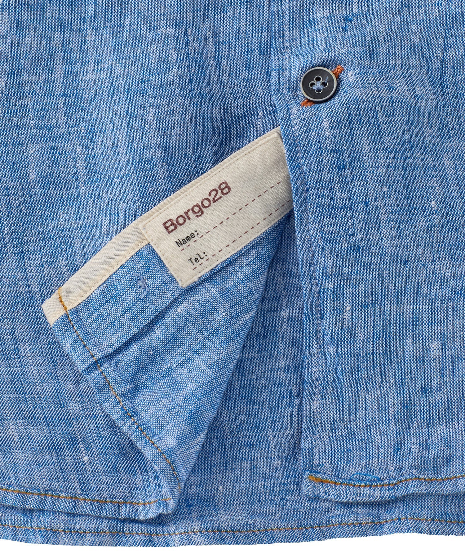 Italian Linen Short Sleeve Sport Shirt in Choice of Colors by Borgo28