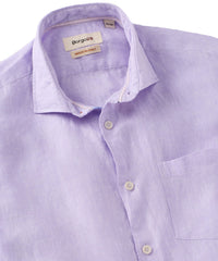 Italian Linen Short Sleeve Sport Shirt in Choice of Colors by Borgo28