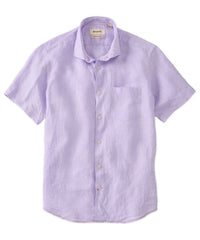 Italian Linen Short Sleeve Sport Shirt in Choice of Colors by Borgo28