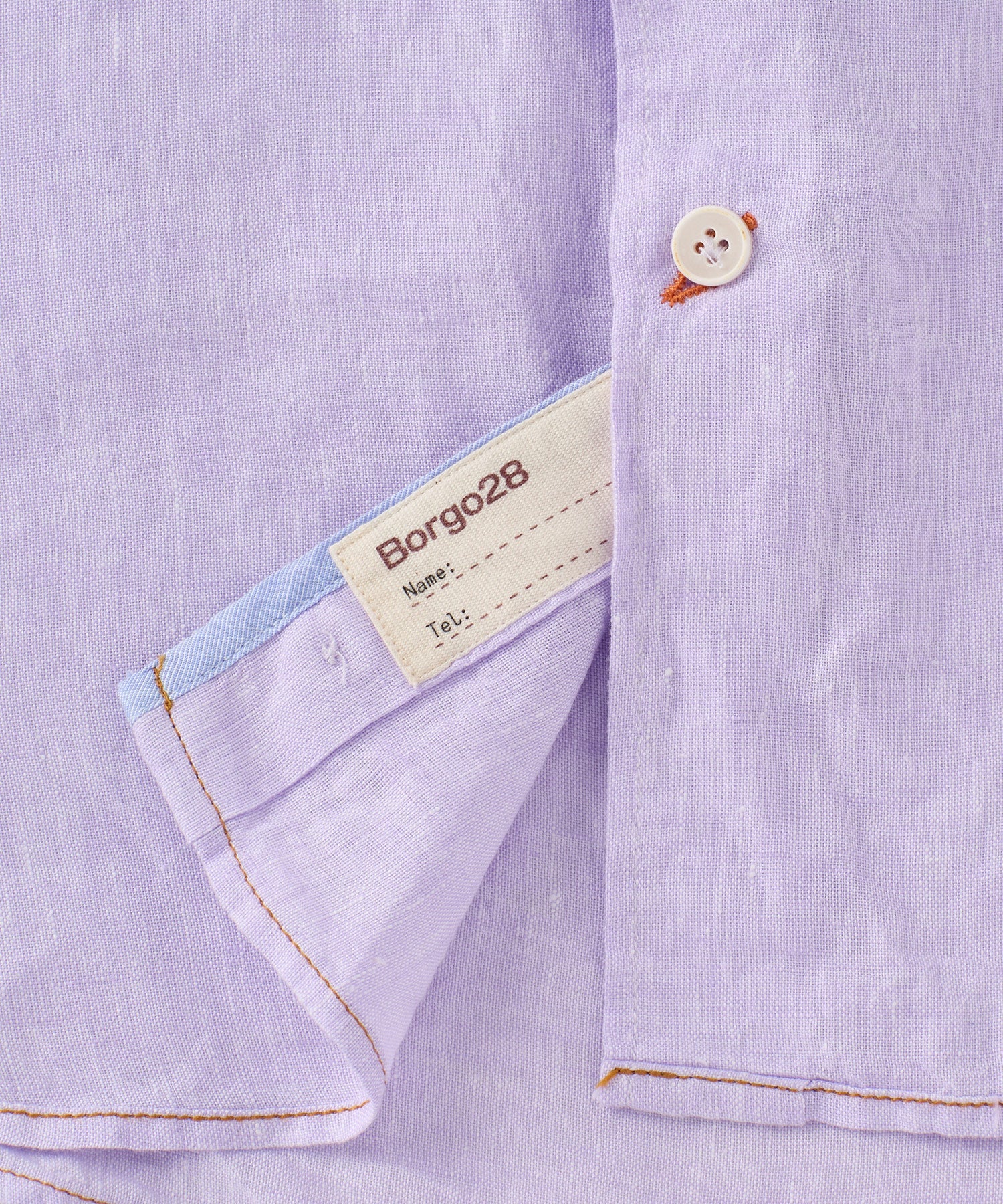 Italian Linen Short Sleeve Sport Shirt in Choice of Colors by Borgo28