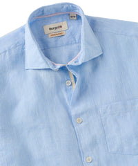 Italian Linen Short Sleeve Sport Shirt in Choice of Colors by Borgo28