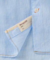 Italian Linen Short Sleeve Sport Shirt in Choice of Colors by Borgo28
