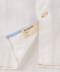 Italian Linen Short Sleeve Sport Shirt in Choice of Colors by Borgo28
