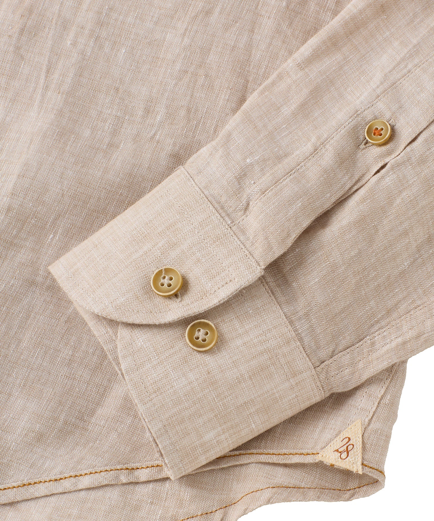 Italian Linen Long Sleeve Sport Shirt in Choice of Colors by Borgo28