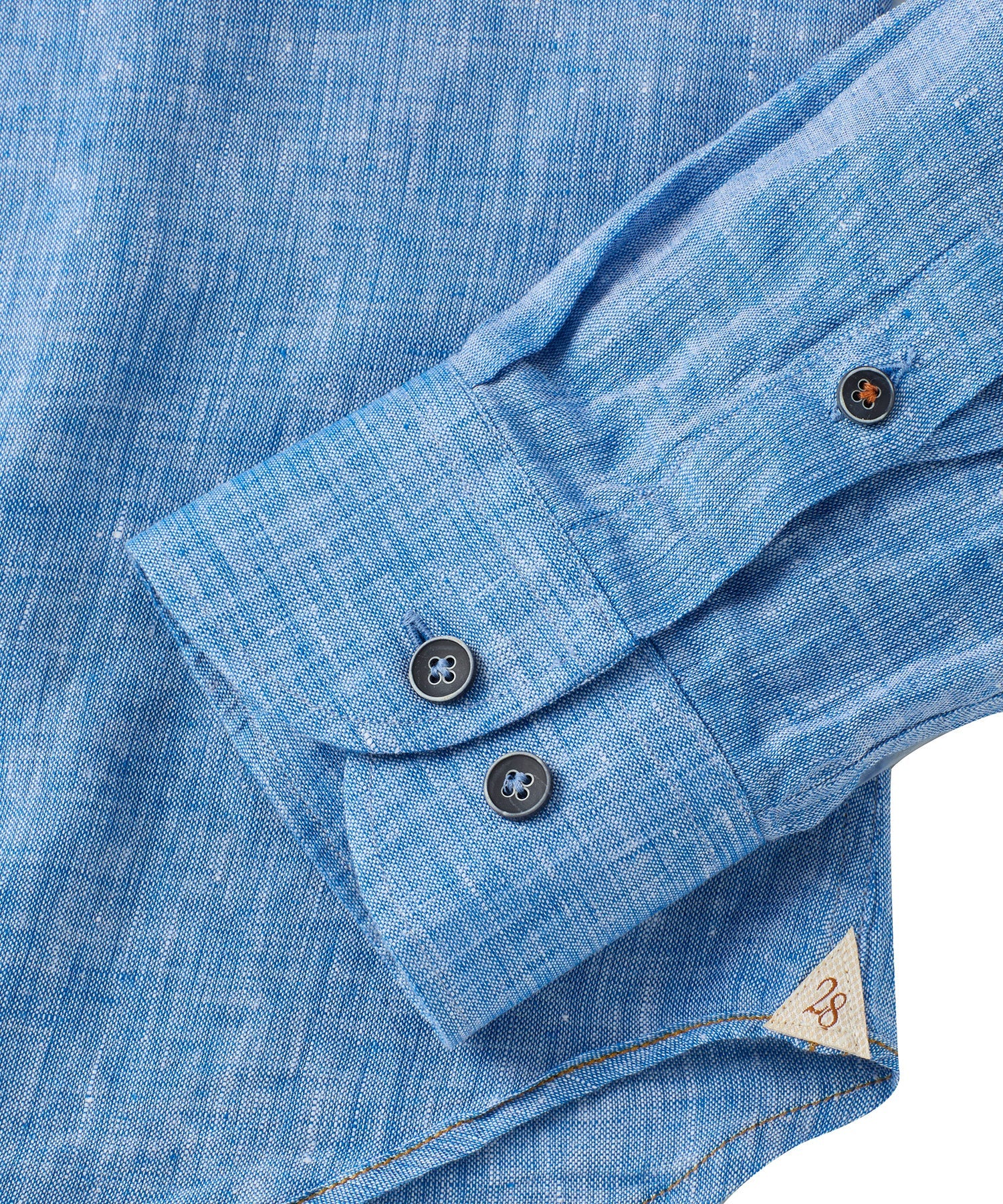 Italian Linen Long Sleeve Sport Shirt in Choice of Colors by Borgo28