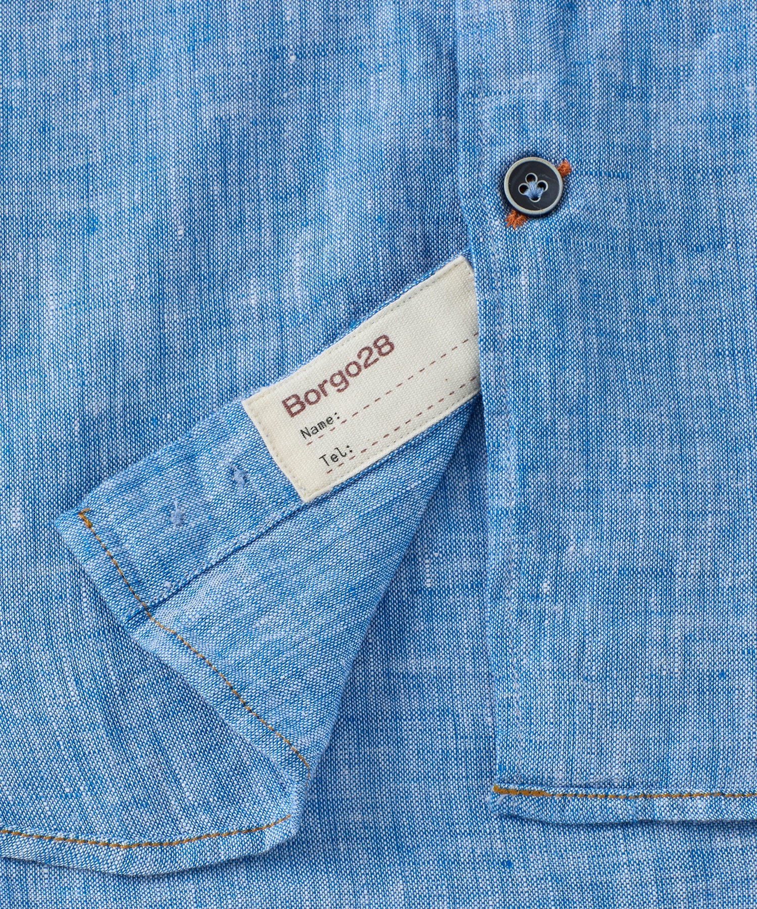 Italian Linen Long Sleeve Sport Shirt in Choice of Colors by Borgo28