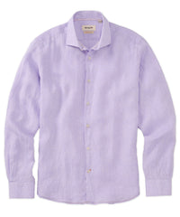 Italian Linen Long Sleeve Sport Shirt in Choice of Colors by Borgo28
