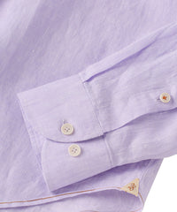Italian Linen Long Sleeve Sport Shirt in Choice of Colors by Borgo28
