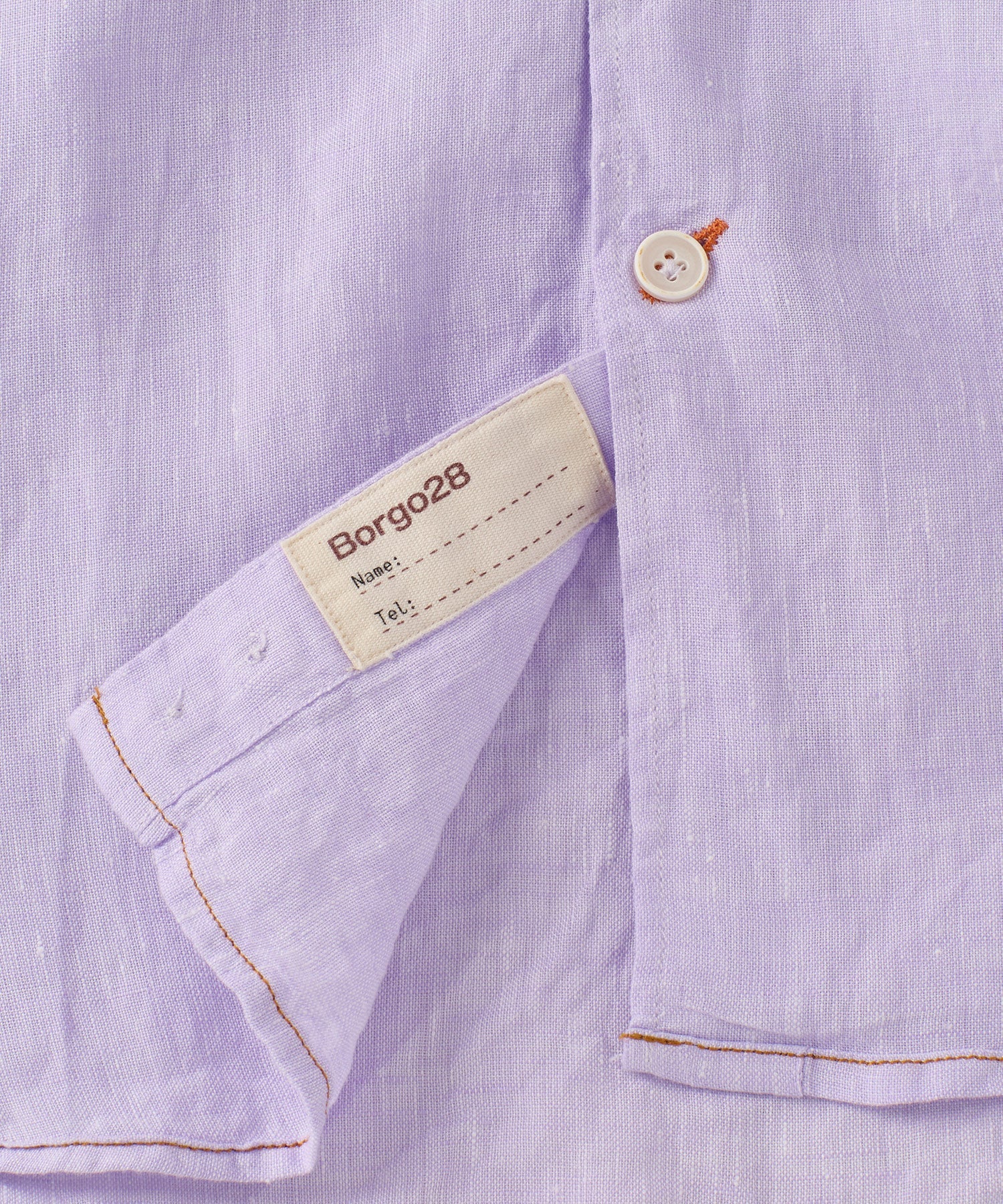 Italian Linen Long Sleeve Sport Shirt in Choice of Colors by Borgo28