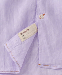 Italian Linen Long Sleeve Sport Shirt in Choice of Colors by Borgo28