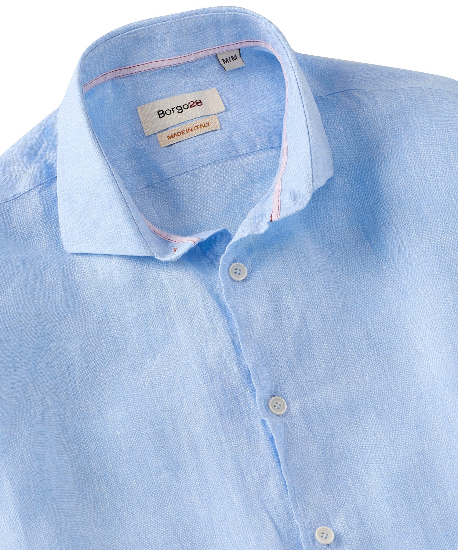 Italian Linen Long Sleeve Sport Shirt in Choice of Colors by Borgo28