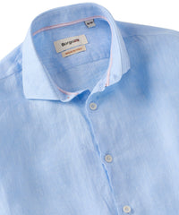Italian Linen Long Sleeve Sport Shirt in Choice of Colors by Borgo28