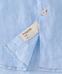 Italian Linen Long Sleeve Sport Shirt in Choice of Colors by Borgo28