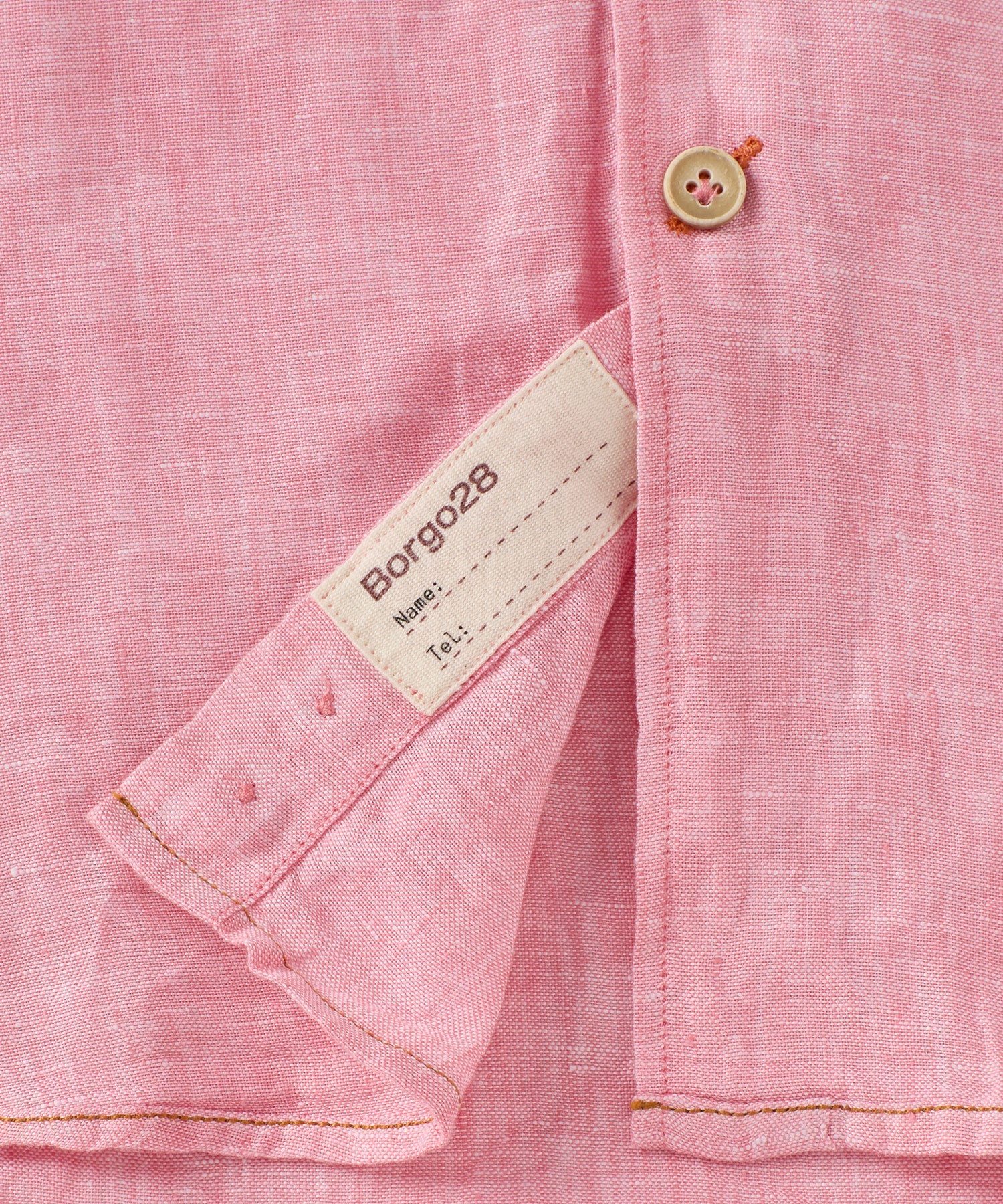 Italian Linen Long Sleeve Sport Shirt in Choice of Colors by Borgo28