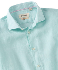 Italian Linen Long Sleeve Sport Shirt in Choice of Colors by Borgo28