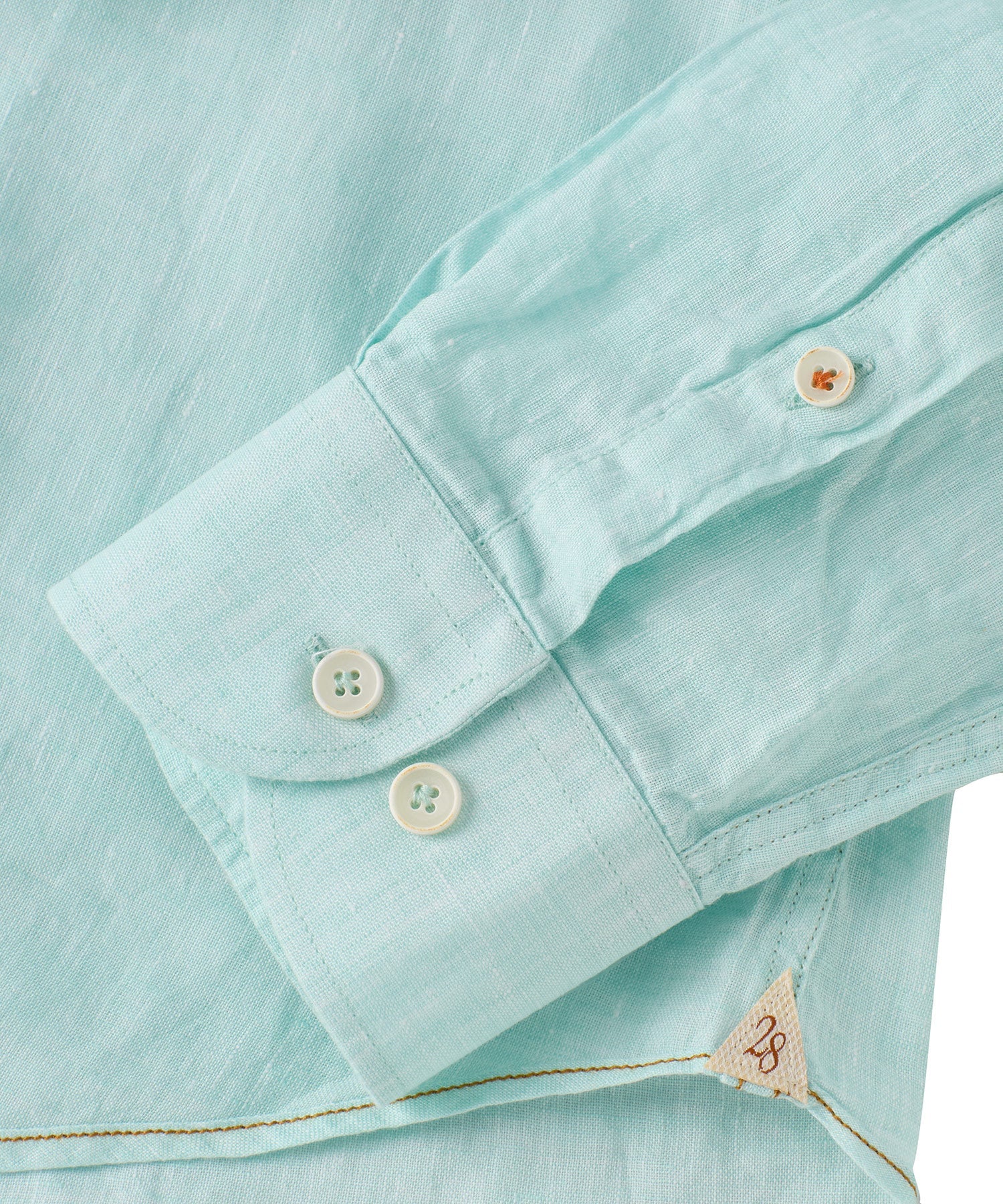 Italian Linen Long Sleeve Sport Shirt in Choice of Colors by Borgo28