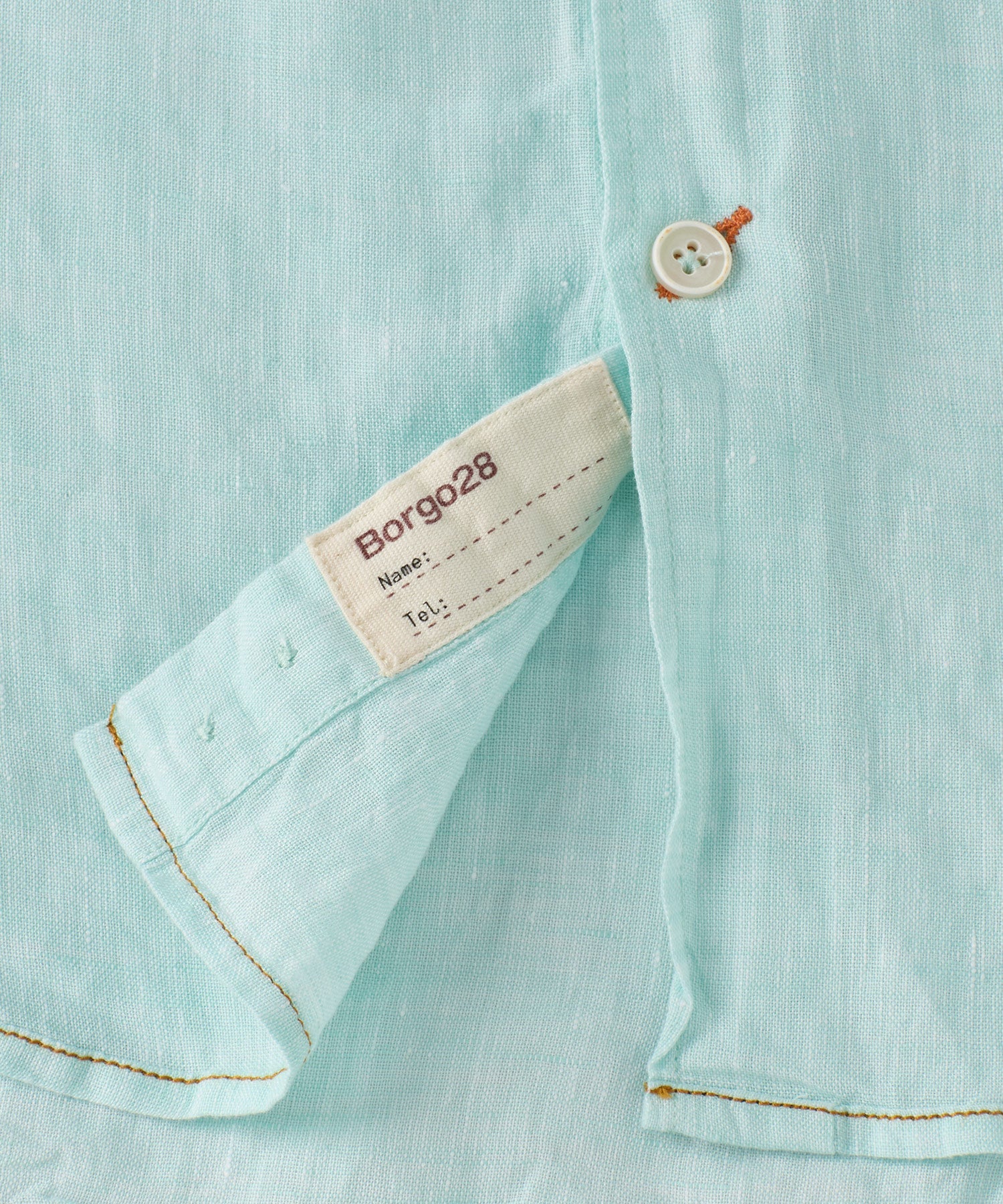 Italian Linen Long Sleeve Sport Shirt in Choice of Colors by Borgo28