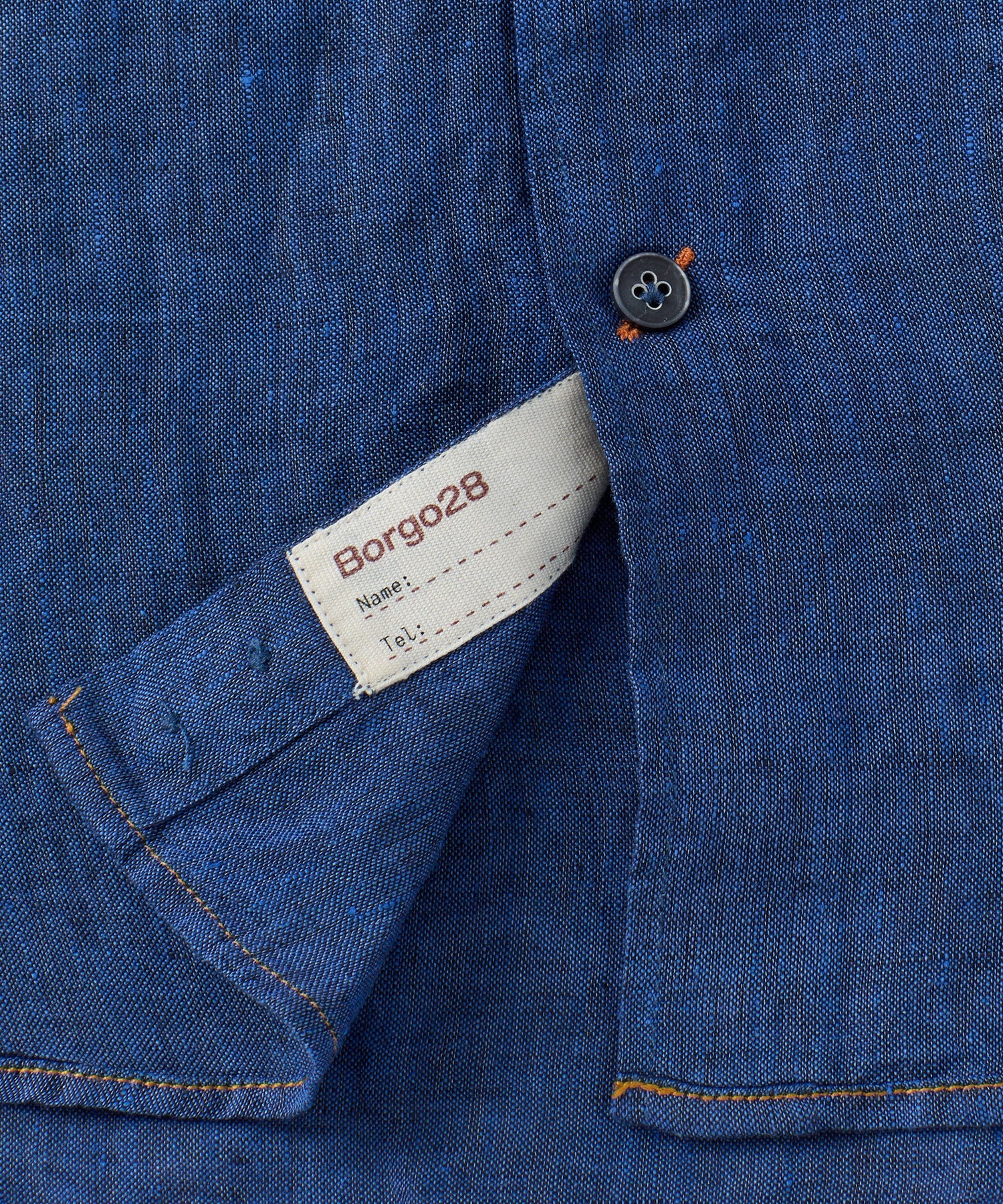 Italian Linen Long Sleeve Sport Shirt in Choice of Colors by Borgo28