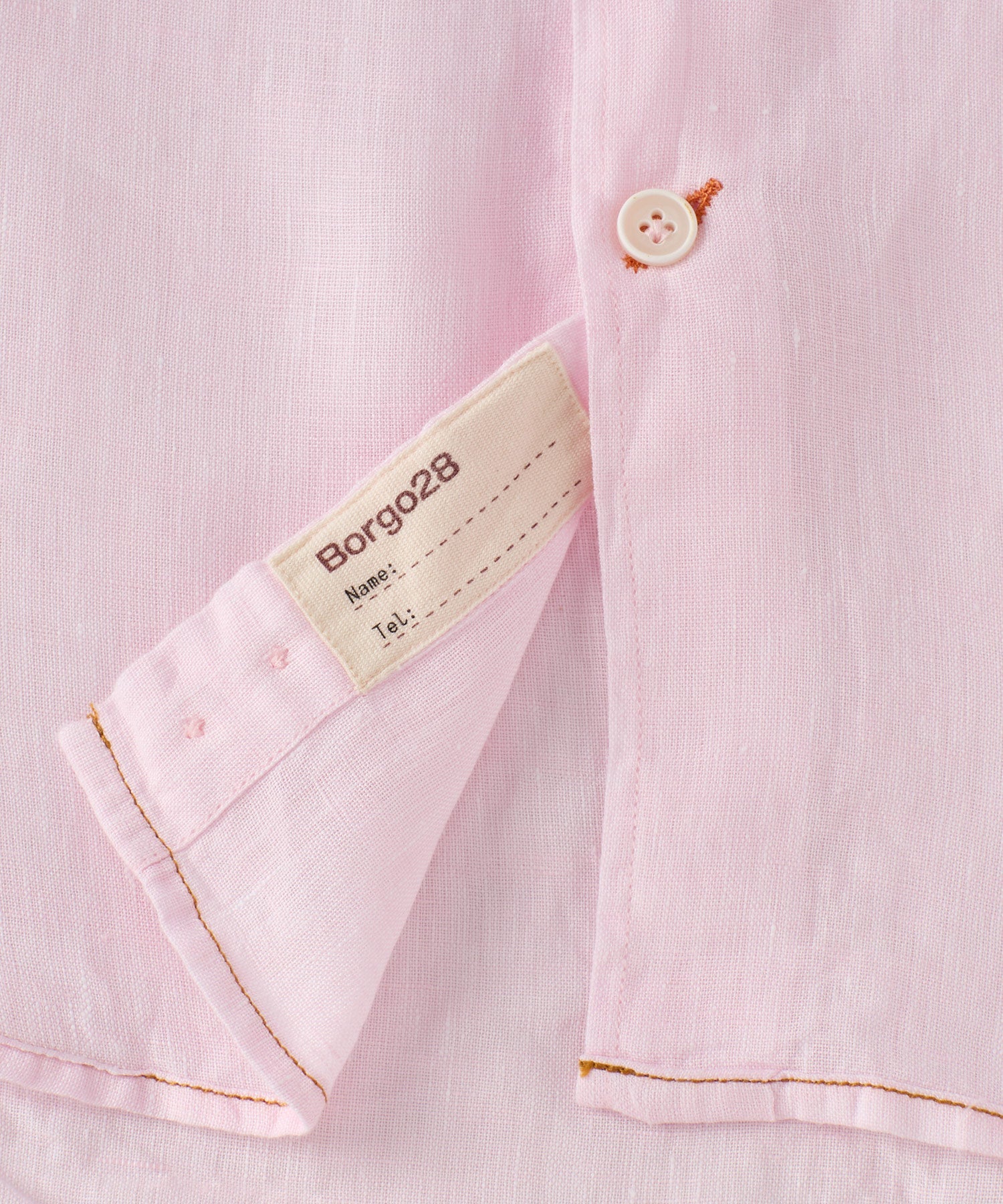 Italian Linen Long Sleeve Sport Shirt in Choice of Colors by Borgo28