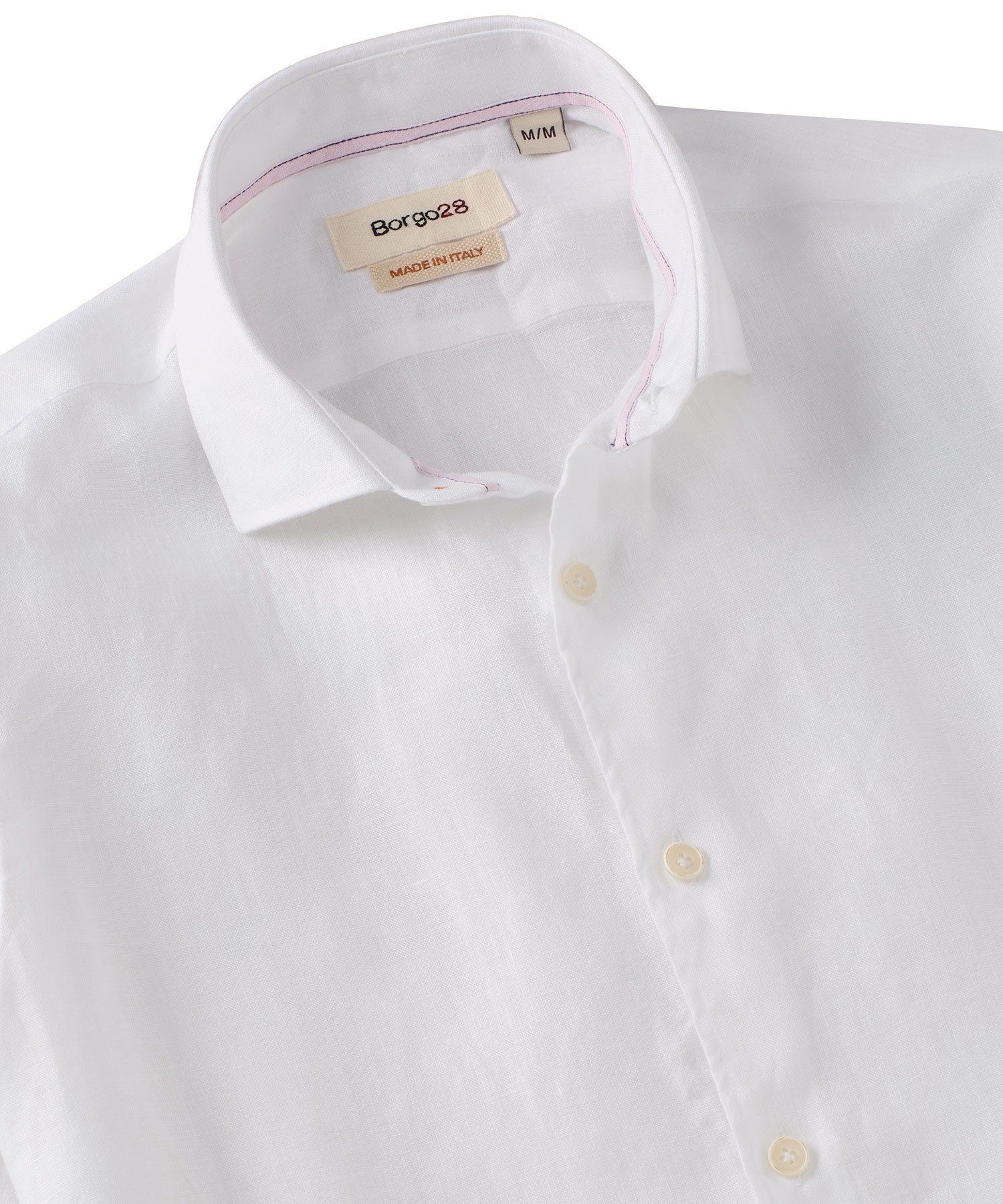 Italian Linen Long Sleeve Sport Shirt in Choice of Colors by Borgo28