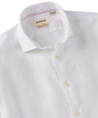 Italian Linen Long Sleeve Sport Shirt in Choice of Colors by Borgo28