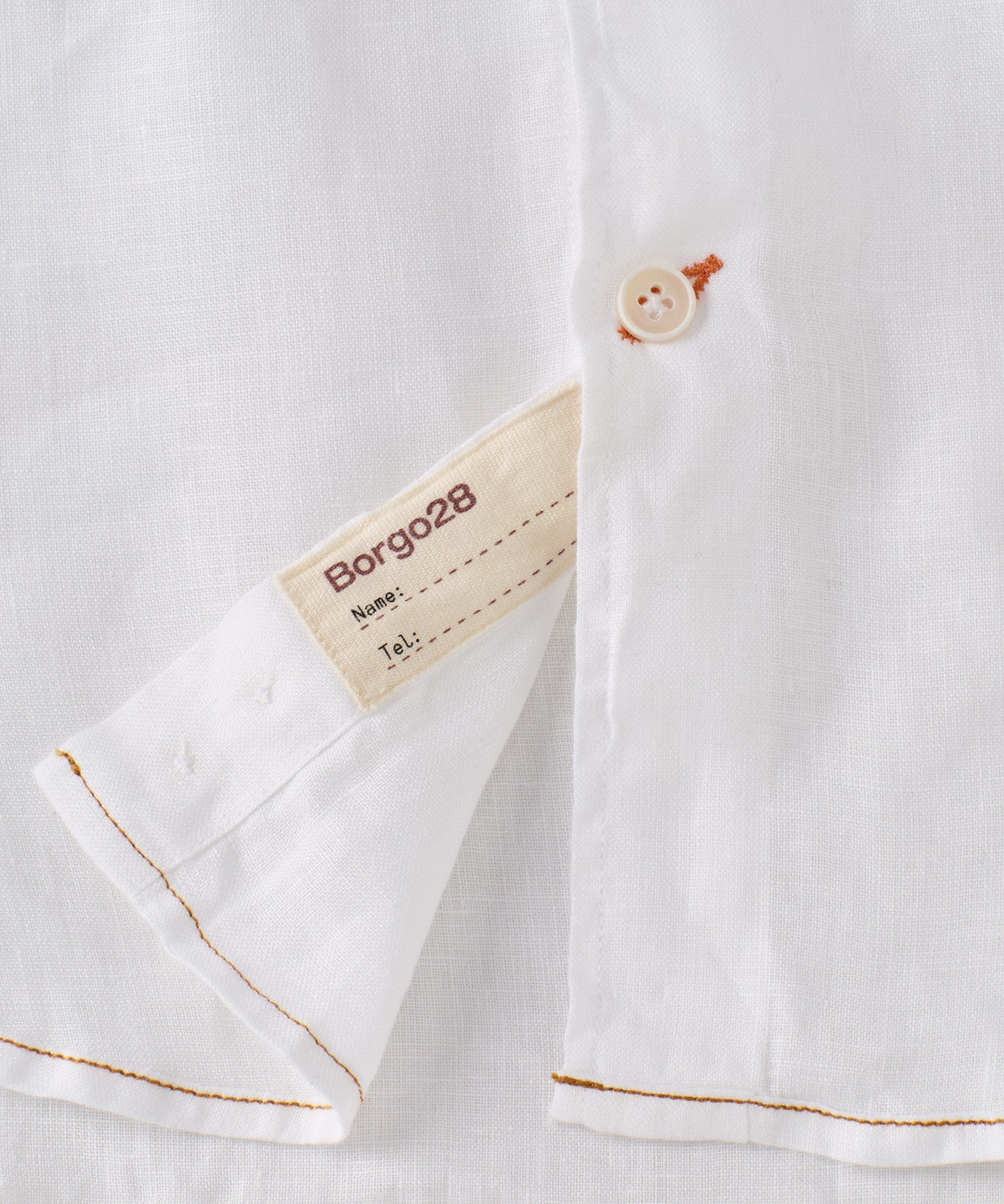 Italian Linen Long Sleeve Sport Shirt in Choice of Colors by Borgo28