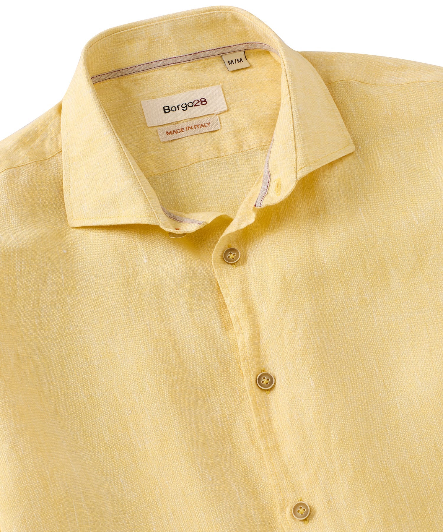 Italian Linen Long Sleeve Sport Shirt in Choice of Colors by Borgo28