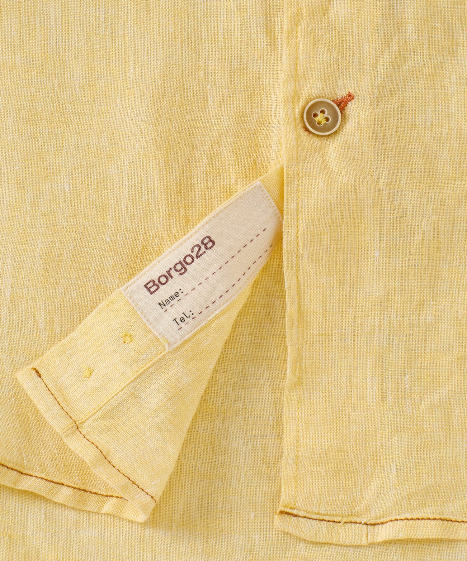 Italian Linen Long Sleeve Sport Shirt in Choice of Colors by Borgo28