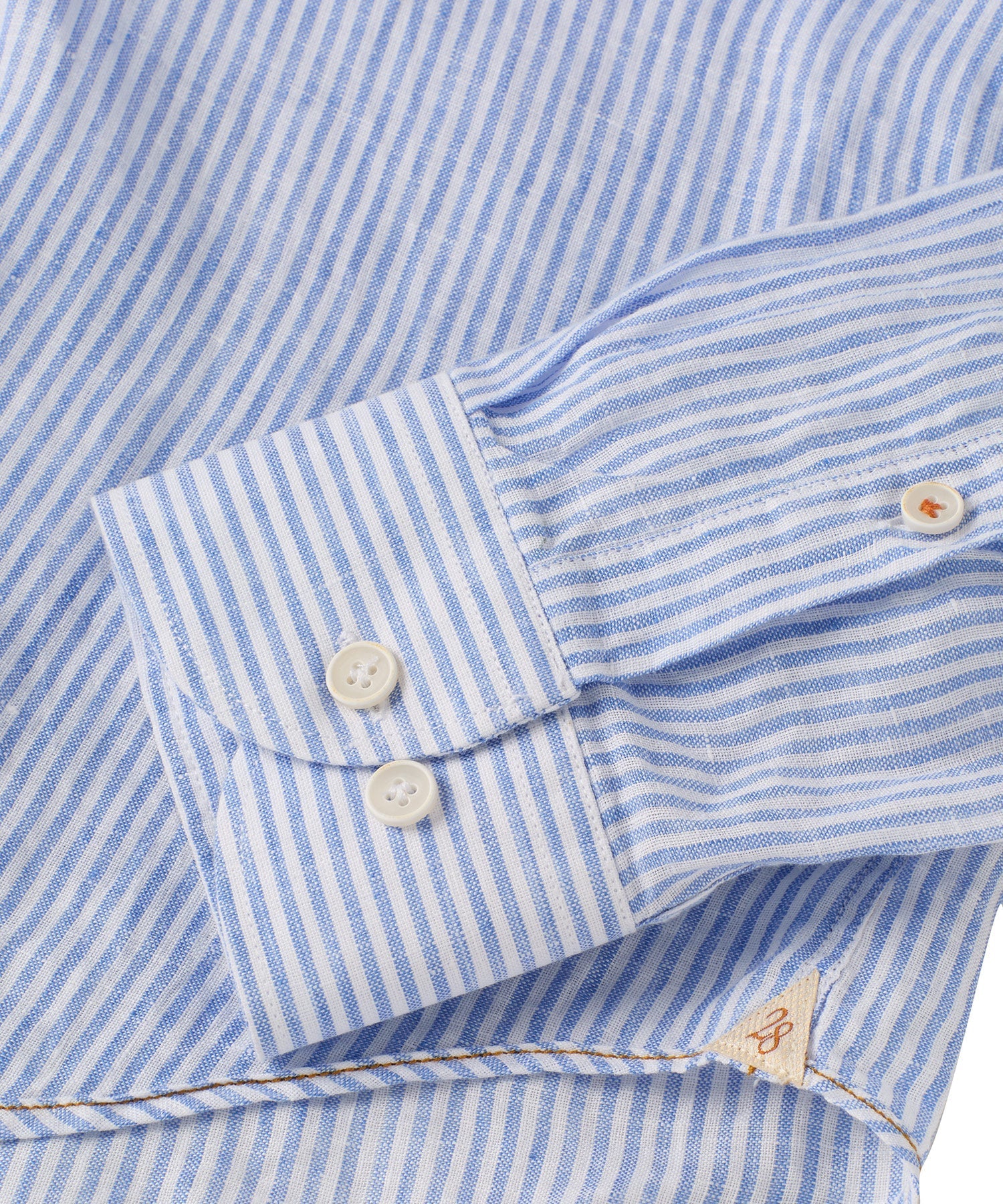 Italian Striped Linen Long Sleeve Sport Shirt in Choice of Colors by Borgo28